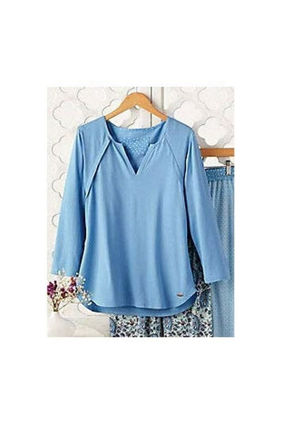Womens Soft Knit Sleep Top