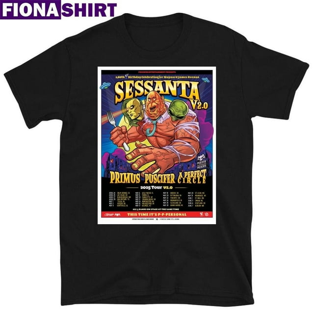 Sessanta Primus Puscifer A Perfect Circle 2025 Tour Poster Shirt