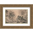 thumbnail image 1 of Sesshu Toyo 2x Matted 24x18 Gold Ornate Framed Art Print 'Landscape of Four Seasons (Spring)', 1 of 2
