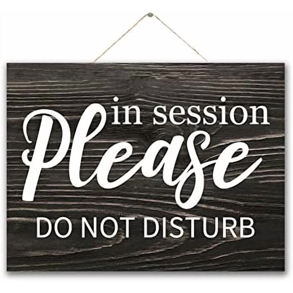 in Session Do Not Disturb Door Sign Meeting Treatment Session in Progress Sign Metal Door Hanger for Home Business Treatment Office Therapist Clinic Hotels