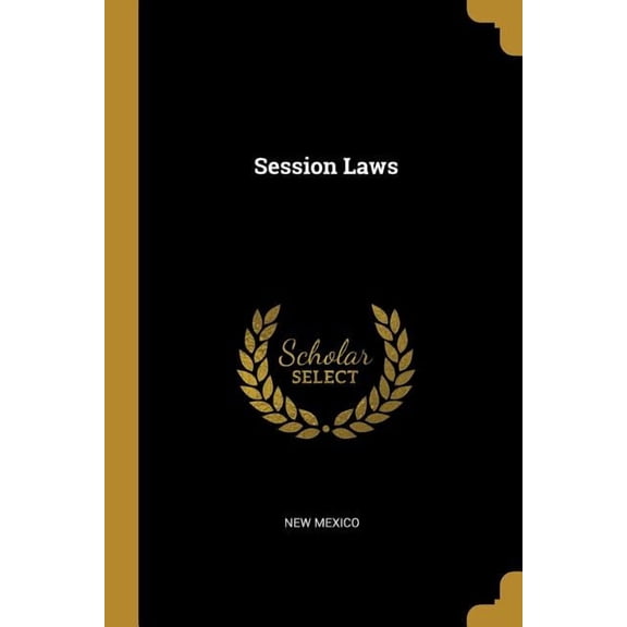 Session Laws (Paperback)