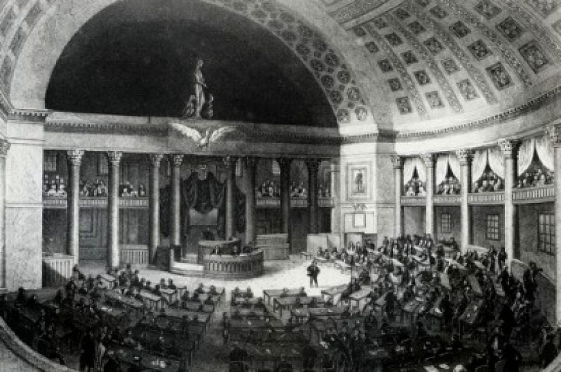 Session Of Congress 1848 Artist Unknown Canvas Art - (24 x 36)
