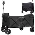 thumbnail image 1 of Sesslife 220LBS Collapsible Wagon Cart, 120L Capacity Storage Garden Wagon, Outdoor Heavy Duty Utility Beach Wagon Cart for Sand with Big Wheels, Adjustable Handle for Shopping, Camping, 1 of 8