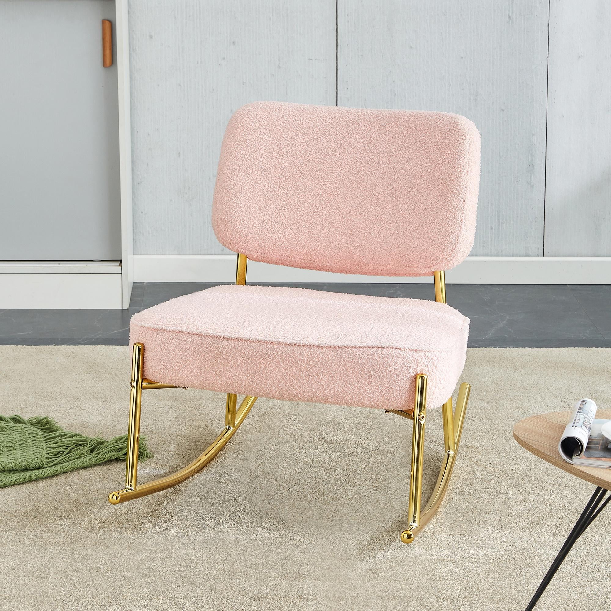 Side Rocking Chair Sesslife Modern Accent Rocking Chair, Chair Glider Rocker High Back Arm ...