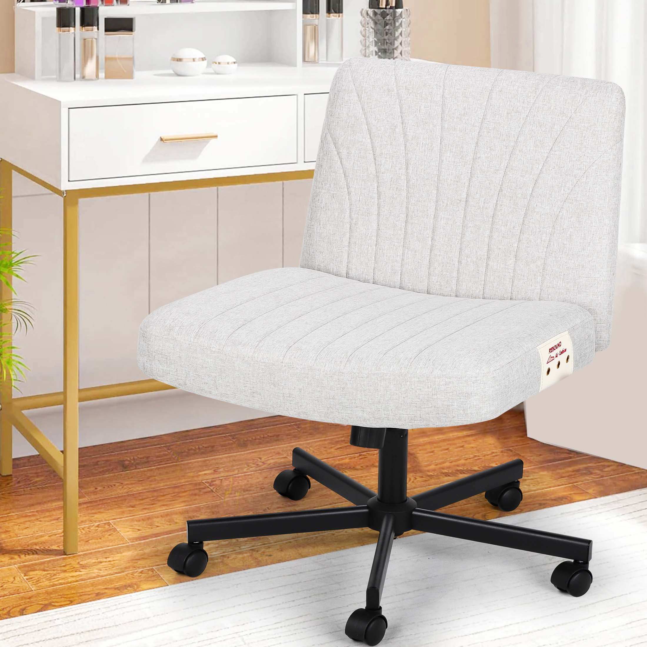 Sesslife Office Chair with Castors, Home Task Chair with Ergonomic Back ...