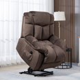 thumbnail image 1 of Sesslife Power Lift Recliner Chair Recliners for Elderly, Oversized Ergonomic Fabric Lounge Recliner with Side Pockets, Heavy-Duty Single Electric Sofa Chair for Living Room Bedroom, Dark Brown, 1 of 11