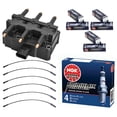 thumbnail image 1 of Set of 1 ISA Ignition Coil & 1 Wire Set & Set of 6 Spark Plug Compatible with Chrysler Dodge 2001-2010 Town & Country Voyager Grand Caravan V6 3.3L 3.8L Replacement For UF305, 1 of 5