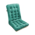 thumbnail image 1 of Set of 1 Indoor Outdoor Chair Cushion Waterproof High Back Rocking Chair Cushions Soft Patio Chair Pad for Lounger Recliner 39.37x17.72x3.9 Inches Green, 1 of 6
