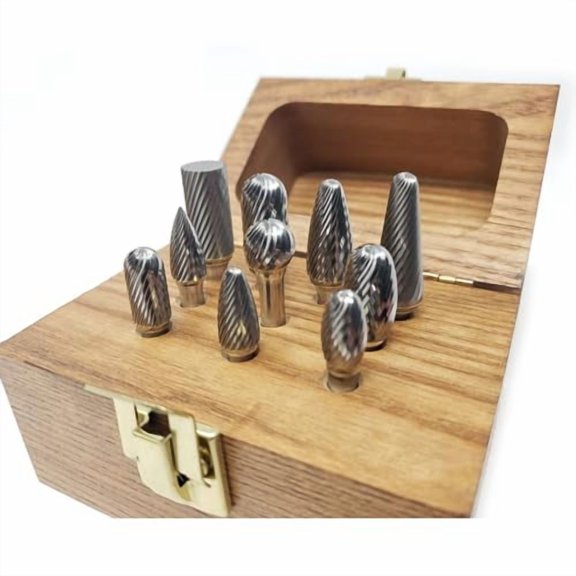 Set 1 Single Cut Carbide Burr Die Grinder Bit