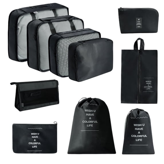 Set of 10 Packing Cubes for Suitcases, Travel Organizers and Travel Organizers,10 Set Packing Cubes for Suitcases Packing Cubes Travel Organizer Bags Travel Organizers