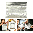 thumbnail image 1 of Set of 10 Reusable Sealable Storage Bags, Leak Proof Food Saver Bags for Lunch and Snacks, Eco Friendly Bags with Zipper Seal, Ideal for Fridge and Travel 11x9Inch, 1 of 7