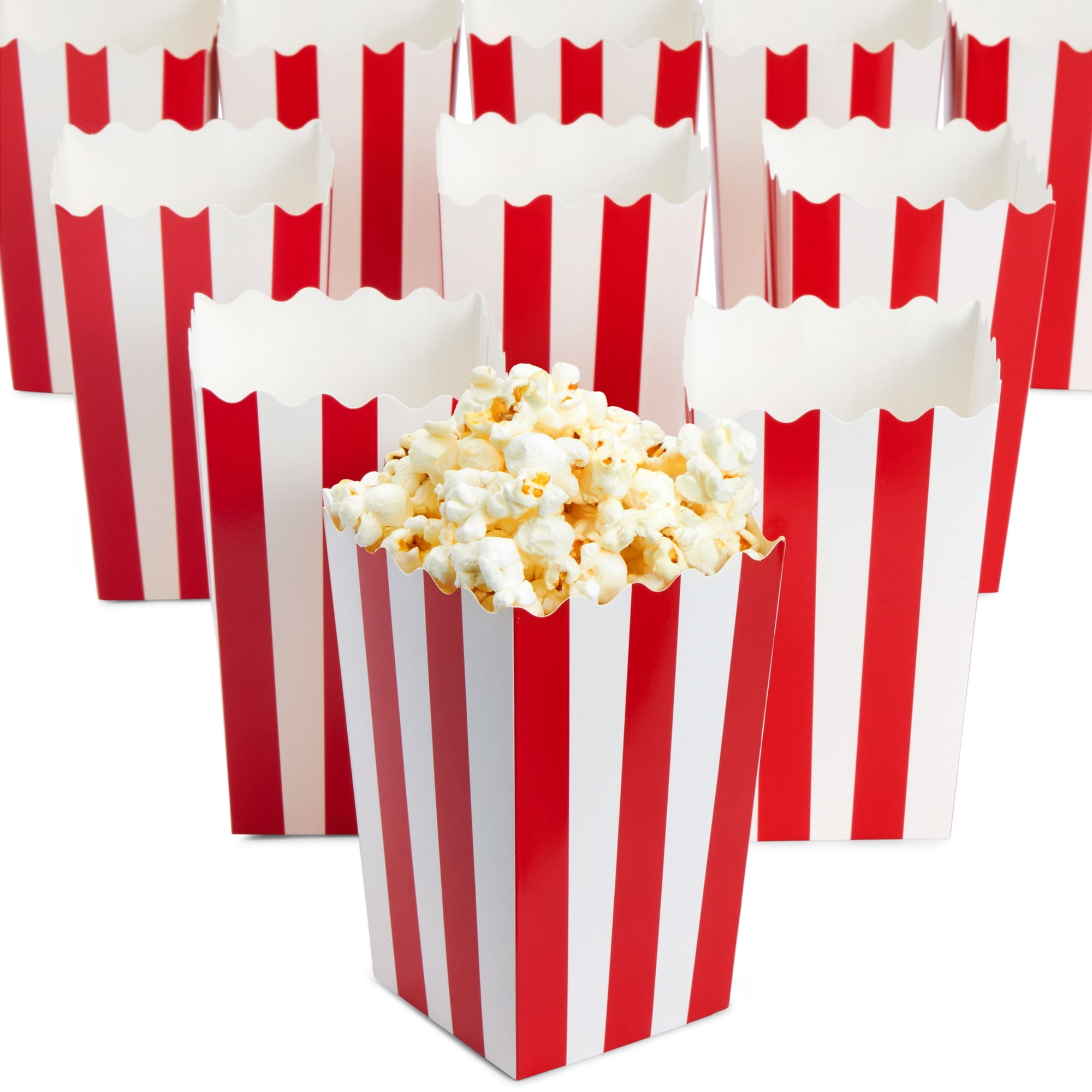 Set of 100 Mini Popcorn Favor Boxes 3x5 Snack Containers for Carnival