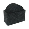 thumbnail image 1 of Set Of 12 Drink-Coasters, 3.9x3.9 inch Round Cup Costers, Wool Felt Cup Mat for Tableware with Holder Absorbent Protection, Durable, Suitable for Home, Office, Bar, Decor Accessories, 12Pcs,Dark grey, 1 of 7