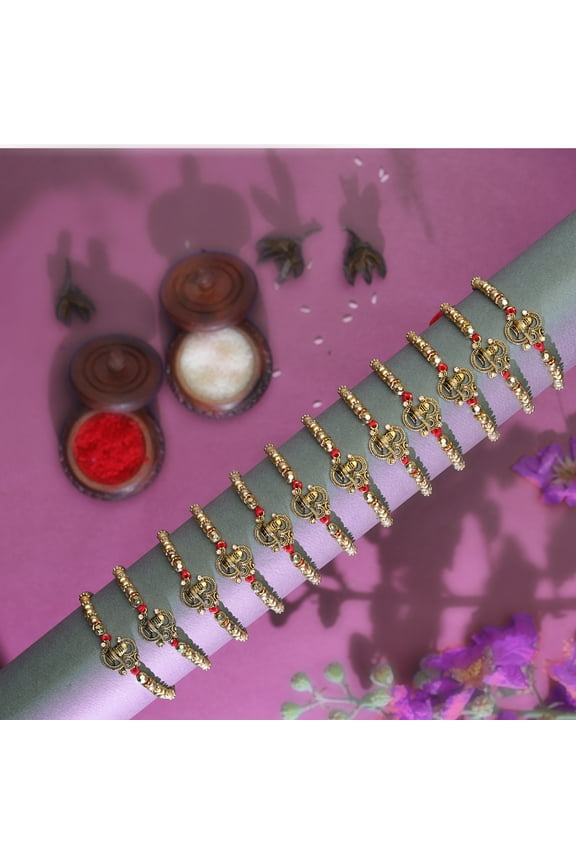 Set of 12 Rakhi for Brother Rakhi Thread Bracelet for Bhai Bhabhi Bhaiya veera Raksha Bandhan Rakhi Set Dora Bracelets with gift Pack for Brother Sister Indian Traditional Raksha Bandhan Festival