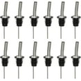 Set of 12 Stainless Steel Speed Jet Liquor Bottle Pourer Extra Fast