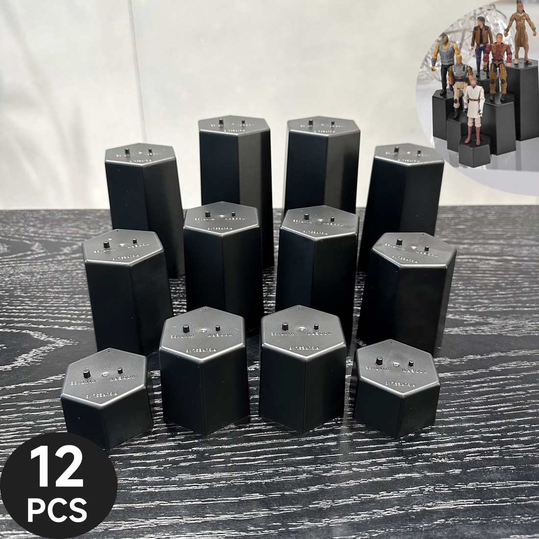 Set 12PCS Figure Risers Stand for 3.75inch Vintage GI JOE Modern Star