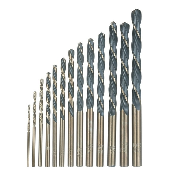 Set 13Pcs High-Speed Steel Drill Bit Hard Metal HSS Twist Bit Stainless Steel Drilling Twist Drill Set With Storage Case