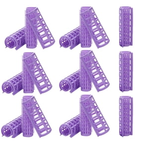 Set of 14 Plastic Hair Rollers, Happon Small Size Hair Roller 0.6 in Curlers Self Grip Rollers for Women Ladies Short Hair Long Hair DIY Hairdressing Styling Tools (Random Color)