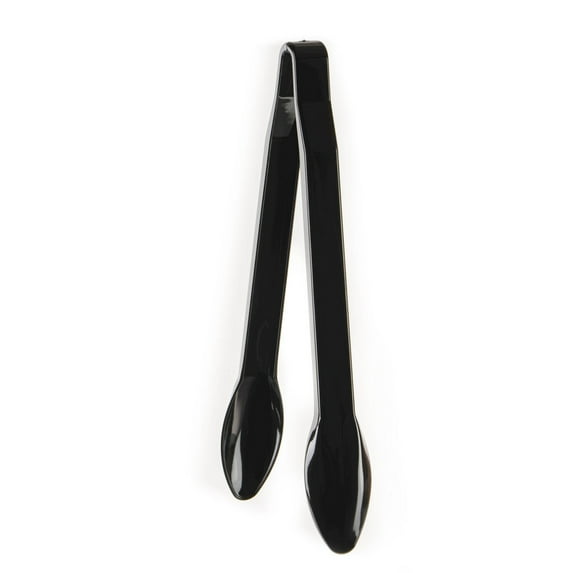 Set of 144 - Heavy Duty Black Serving Tongs - 9 inch - Plastic Disposable Salad Tongs - High Heat Plastic, Catering, Salads, Bakery, Buffets, BBQ, Ice, Hot and Cold Foods (9")