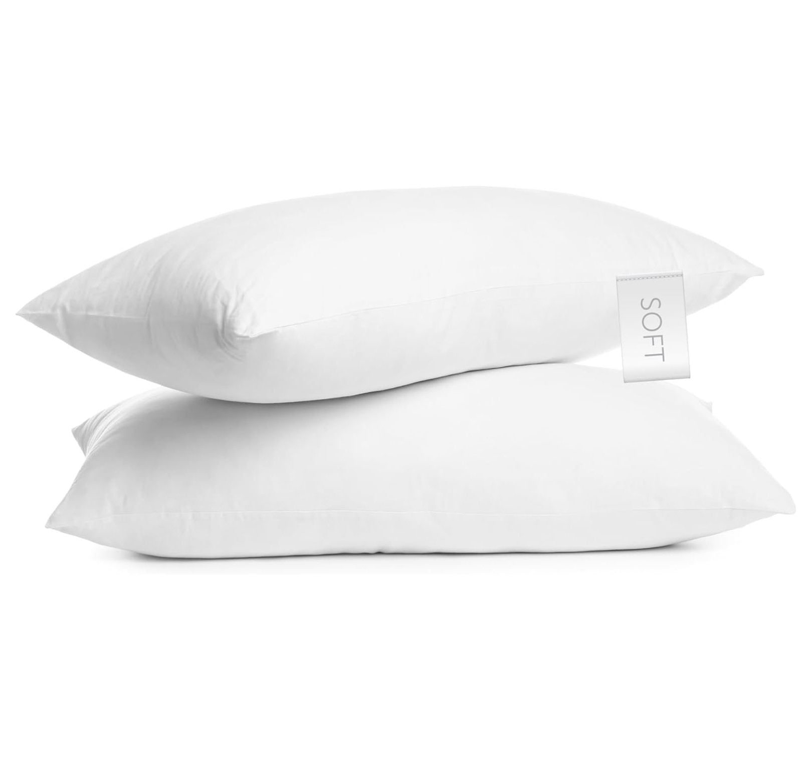 Set of 2 100% Cotton Hotel Pillows - Made in USA Hypoallergenic Pillows