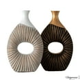 thumbnail image 1 of Set of 2 19-Inch Farmhouse Vase - Decorative Piece for Boho Kitchen, Bedroom Table, Home Office, Living Room or Shelf Decor - Large Vase for Console, Coffee Table, and Entryway Centerpieces, 1 of 8