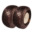 thumbnail image 1 of Set of 2 20x8.00-8 Lawn Mower Tire and Wheel Tubeless with 3/4 Bushing, 3.5”Offset Hub and 3 1/16” Keyway 20x8x8 Lawn Mower Tire with Rim for Tractor Rear, Turf Tread 20 inch Wheels, 1 of 7