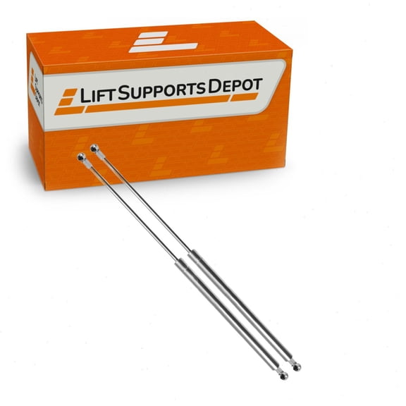 Set of 2 26.55 Inch 50 lbs 10mm Ball Socket Cup End Fittings "Stainless Steel" Lift Supports, Gas Struts 8/18 Marine Grade New for Car Shock - Lift Supports Depot SE263PSS50M10-a