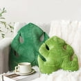 thumbnail image 1 of Set of 2 3D Leaves Decorative Throw Pillows, 18"& 14" Monstera Deliciosa Plush Pillow Set for Plant Lovers Garden Lovers, Living Room Bedroom Nursery Decor, Light Green & Dark Green, 1 of 6
