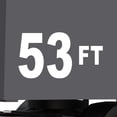 thumbnail image 1 of Set of 2 - 53 feet 53 ft 53' Trailer Length Vinyl Decal Sticker - Many Colors & Sizes - Trailer Sign Semi-Trailer Length Number Truck Safety Markings for Dry Van and Reefer Trailers (9" x 5", White), 1 of 8