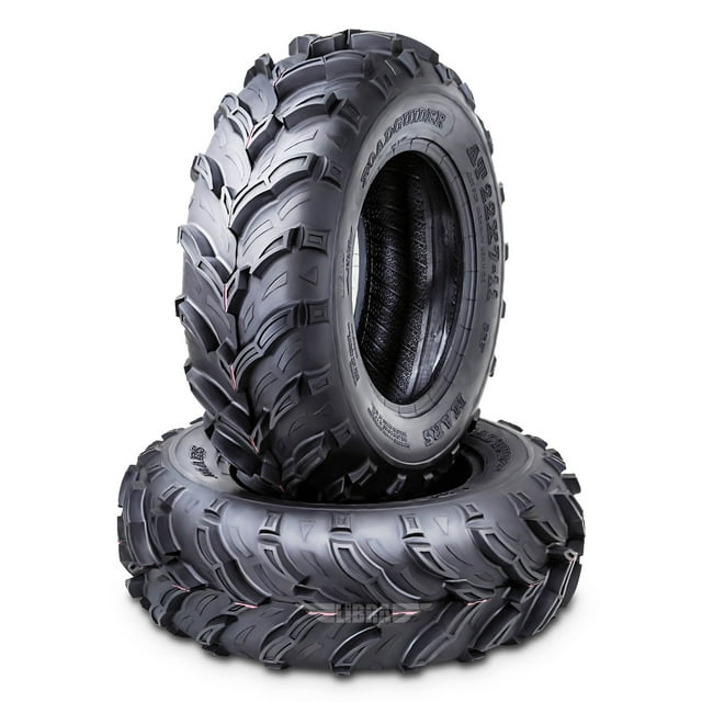 Set 2 ATV Quad Four Wheeler Mud Tires 22x711 6PR for Honda Recon 250