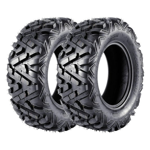 Set of 2 ATV Tires 19x7-8 4PR QD518 Tubeless Off-Road Replacement Wheels, Directional Step for Mud, Sand, Trail – Durable 4PR for Remote Control Vehicles