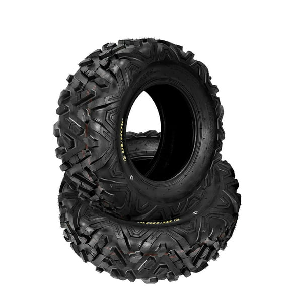 Set of 2 ATV UTV Tire 25x8-12 25x10-12 24x10-12 ATV Mud Tires Sport All Terrain 6 Ply Tubeless Tires fits for 2 and 4 wheel drive ATV applications ATV, UTV, Go Kart, Golf Cart or Lawn Mow