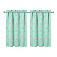 thumbnail image 1 of Set of 2 Aesthetic Pig Print Kitchen Curtains 27.5x39 Inch, Cute Farm Animal Cartoon Design Semi-Sheer Tier Curtains, Rod Pocket Short Window Panels for Home, 1 of 4