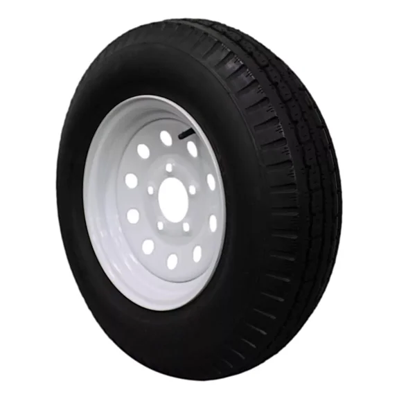 (Set of 2) Antego Tire and Wheel 185/80D13 Highway Terrain Trailer Tire & Wheel – 13.0-Inch Pre-Mounted Rim, 8-Ply-Ply Build, Perfect for Utility & Cargo Use | A130454500116206ST18580D13-B2