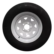 Set of 2 Antego Tire and Wheel 205/75R15 Highway Terrain Trailer Tire & Wheel   15.0-Inch Pre-Mounted Rim, 8-Ply-Ply Build, Perfect for Utility & Cargo Use | A15604500116108ST20575R15-B2