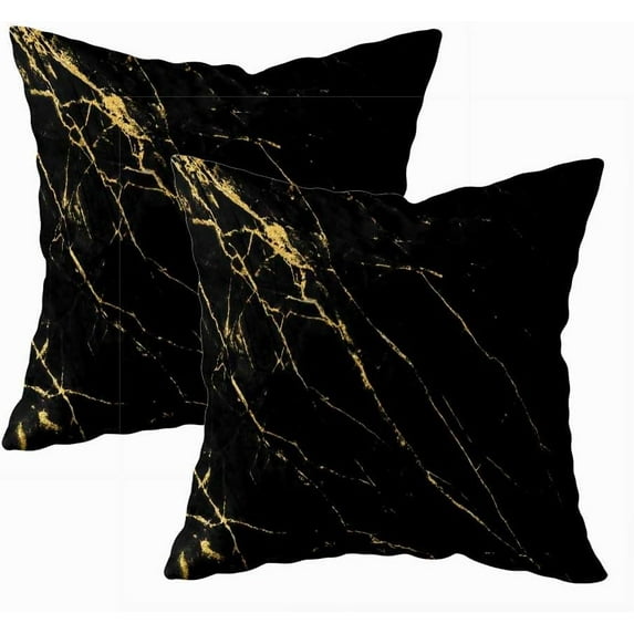 Set of 2 Art Fantastic Iridescent Colors Natural Luxury Modern Background Style Throw Pillow Covers 18X18 Inch Decorative Pillow Cases for Couch Bedroom Living Room