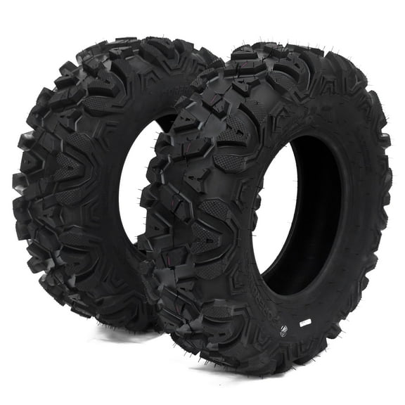 Set of 2 Atv Tires , Optimum Grip Lancer Pattern for Enhanced Off-Road Handling, Super Traction and Control, Puncture and Abrasion Resistant,Suitable for Off-Road Use.