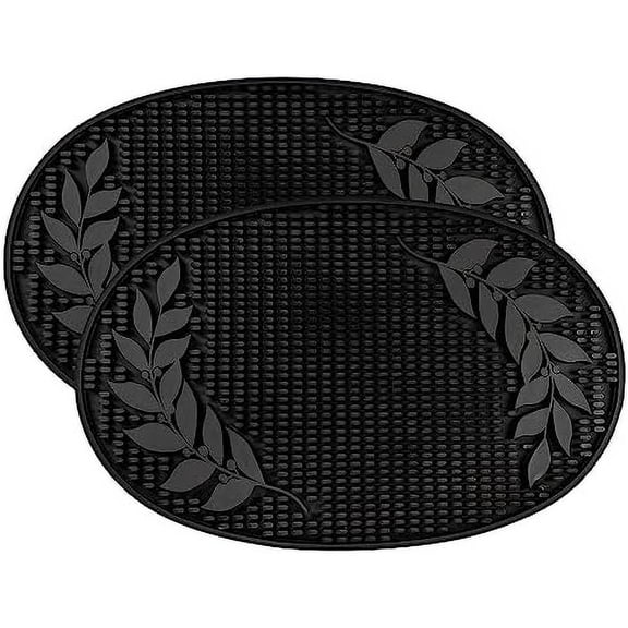 Set of 2 Bar Mats (18x12 Inches) | Drying Mats for Kitchen/Mimosa Bar Supplies/Home Cocktail Bar Supplies/Insulated Spill Mats for Bars/Non-Toxic$$Home Decor, Kitchen, & Other