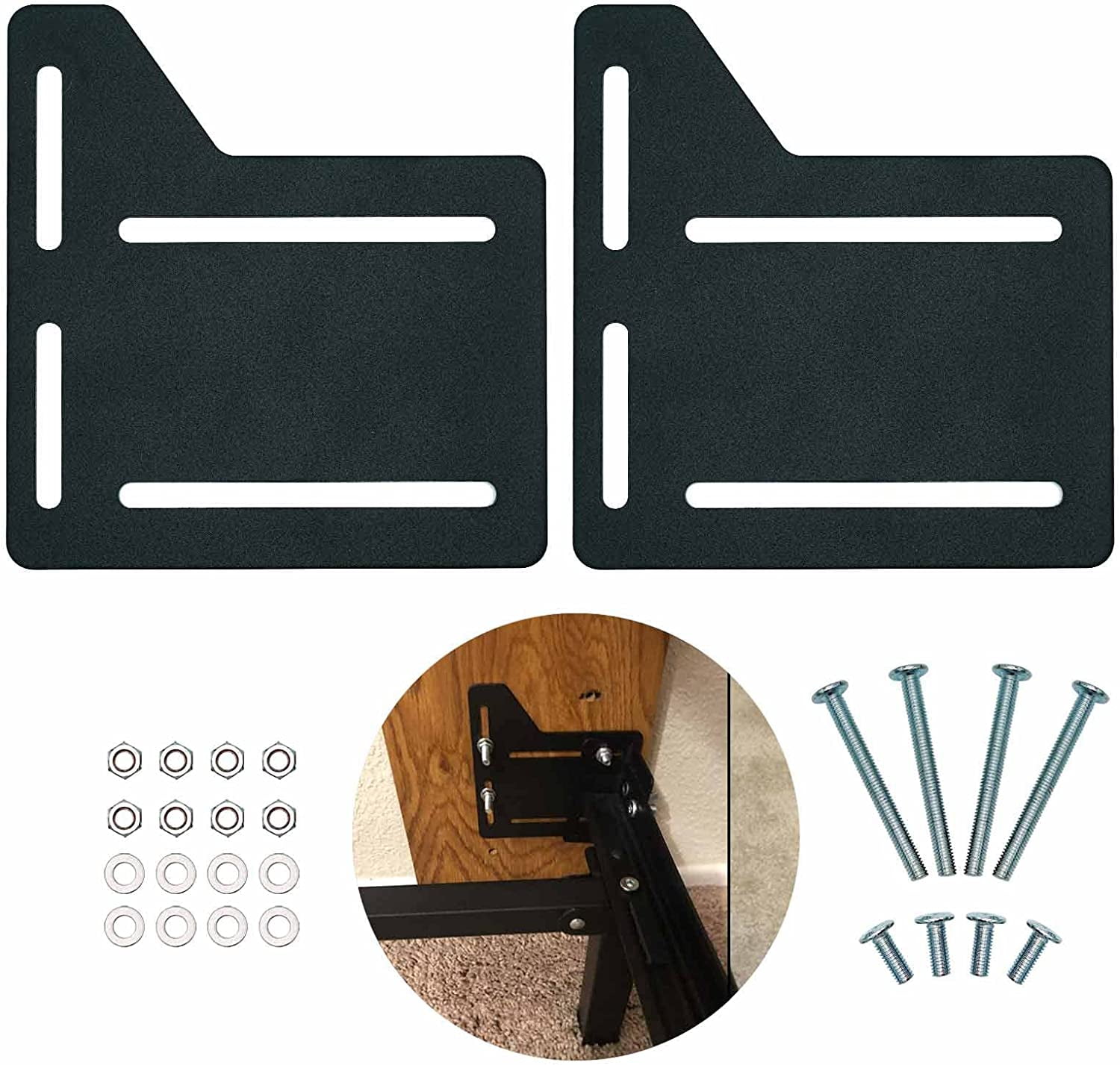 Set of 2 Bed Frame Adapter Brackets for Headboard Extra Heavy Duty