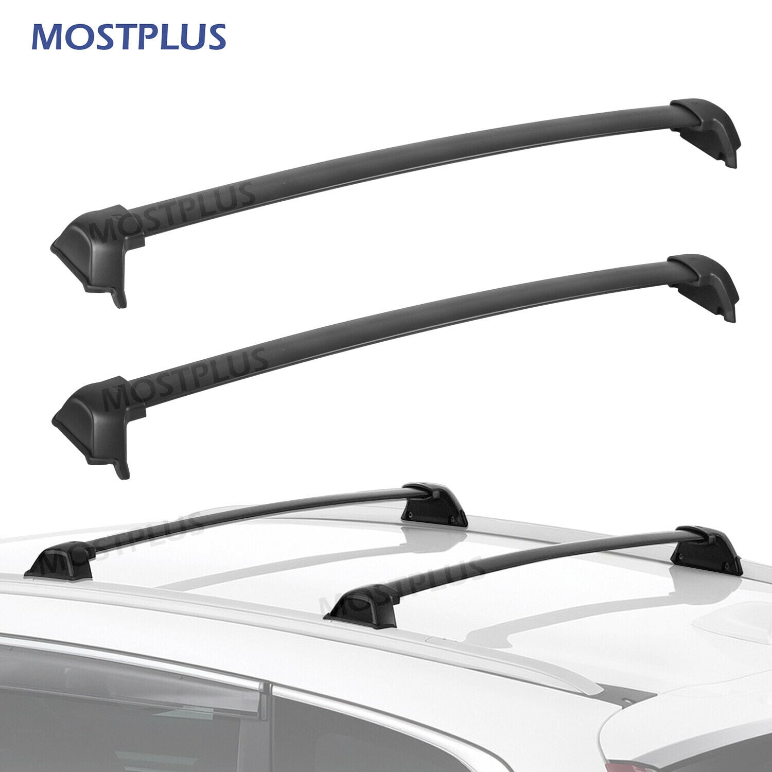 Set(2) Black Roof Rack Cross Bar Crossbars Cargo Carrier for 20172021