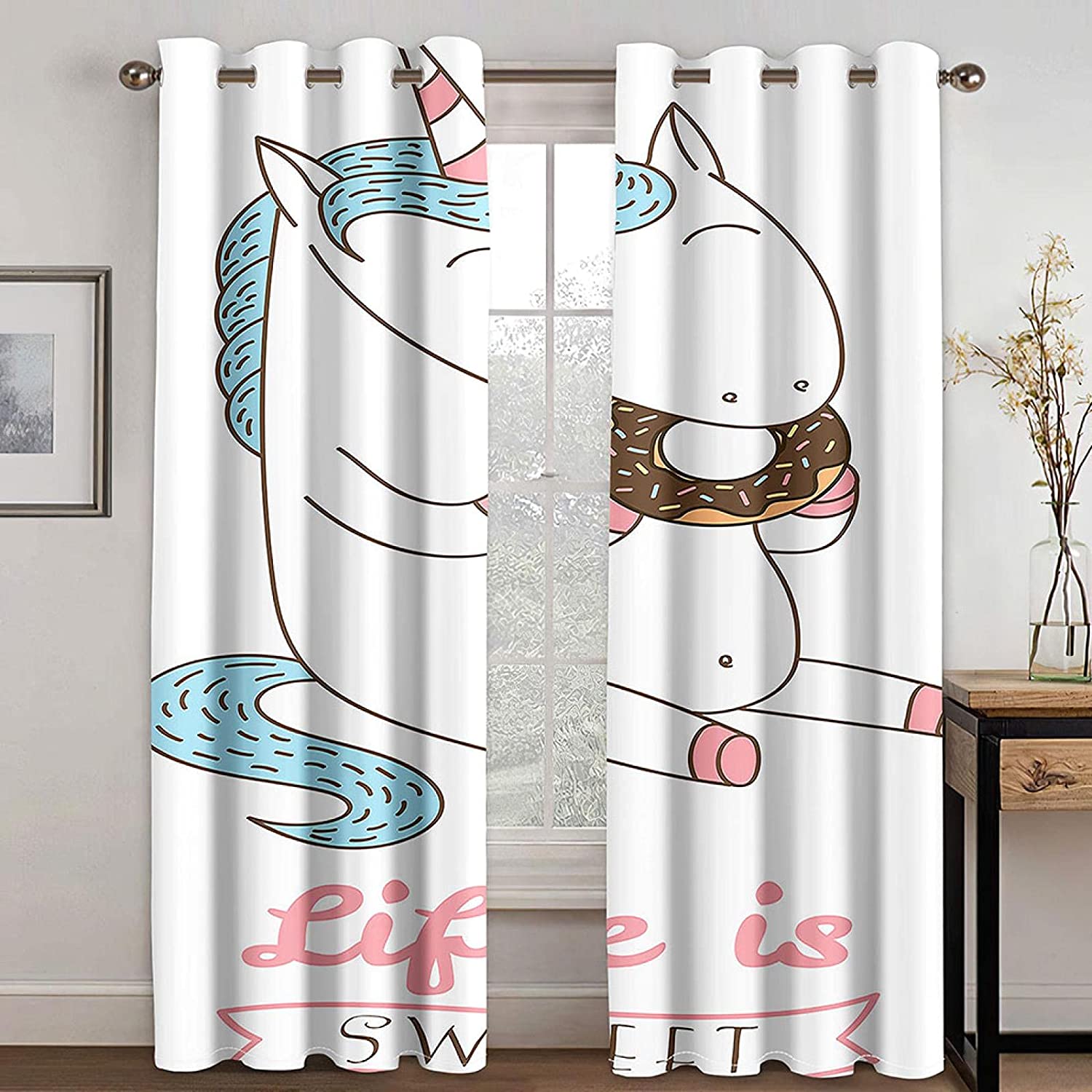 Lot De 2 Rideaux Occultants Thermiques Pour Porte - Gris, 210x132 Cm, œillets, Protection Froid