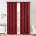 thumbnail image 1 of Blackout Silver Twinkle Stars Curtain, Silver Grommet Top Window Panels for Bedroom, Kids Room, Sun Blocking Thermal Insulated (52" W x 63" L), 1 of 5