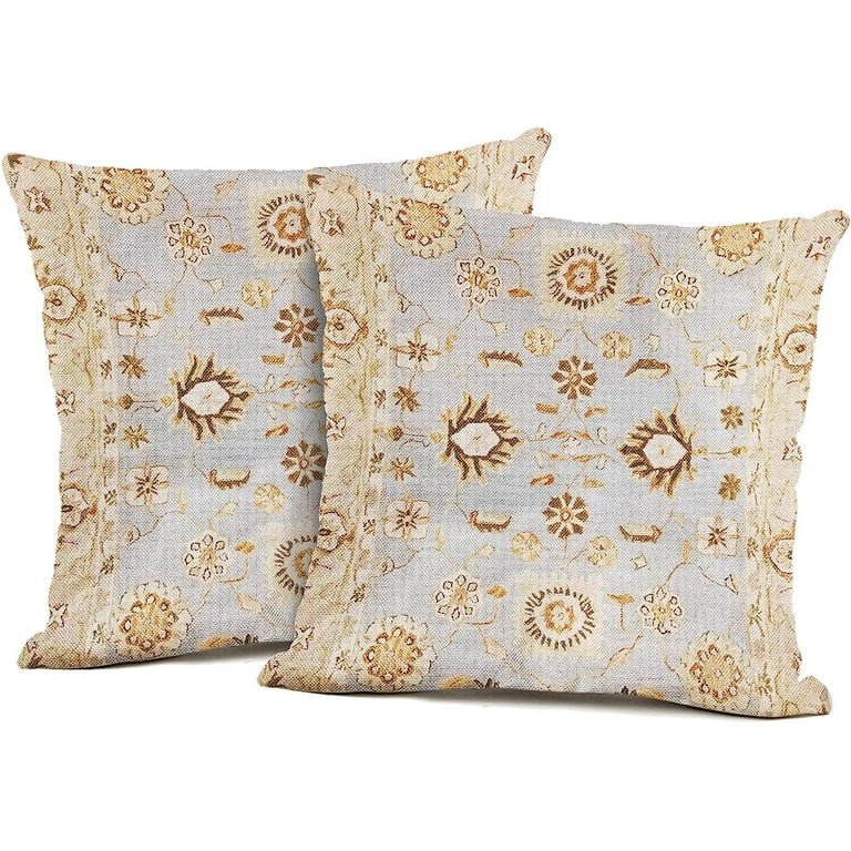 Set Of 2 Yellow Geometric Lumbar Pillow Covers Set Of 2 Yellow Geometric Lumbar Pillow Covers
