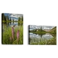 thumbnail image 1 of Set of 2 - Colorado Paradise Divide and pond reflection - Contemporary Fine Art Giclee on Canvas Gallery Wrap - wall décor - Art painting - 12 x 8 Inch - Ready to Hang, 1 of 2