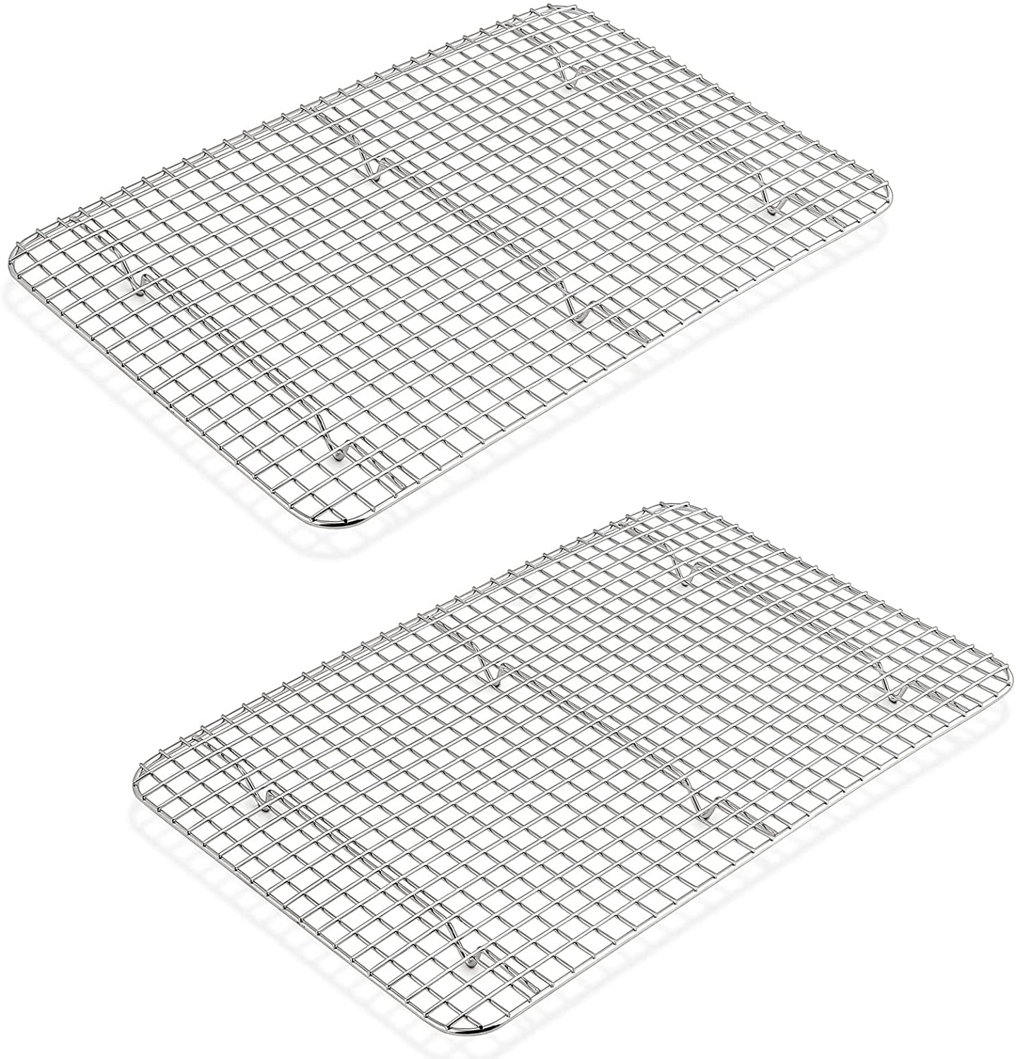 Set of 2 Stainless Steel Cooling Racks for Baking and Roasting