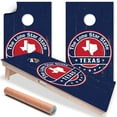 thumbnail image 1 of Set of 2 Cornhole Wraps for Boards Vinyl Decals - Corn Hole Bean Bag Toss Cornhole Wraps Stickers Cornhole Skins Cornhole Wraps for Boards (Boards Not Included) (Texas in Dark Blue), 1 of 5