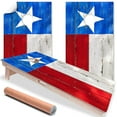 thumbnail image 1 of Set of 2 Cornhole Wraps for Boards Vinyl Decals - Corn Hole Bean Bag Toss Cornhole Wraps Stickers Cornhole Skins Cornhole Wraps for Boards (Boards Not Included) (Texas Flag), 1 of 5
