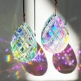 thumbnail image 1 of Set 2 Crystal Sun Catcher Prisms Pendant for Window Hanging Decor,3inch AB Colored Crystal Suncatchers Rainbow Maker Light Catcher for Home Indoor Garden Ornament, 1 of 14