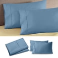 thumbnail image 1 of Set of 2 Extra-Large 20x36 Inch Beige Pillowcases, Ultra-Soft Brushed Microfiber Envelope Closure Pillow Covers, Cool Breathable Bedding Room Accessories, 1 of 3