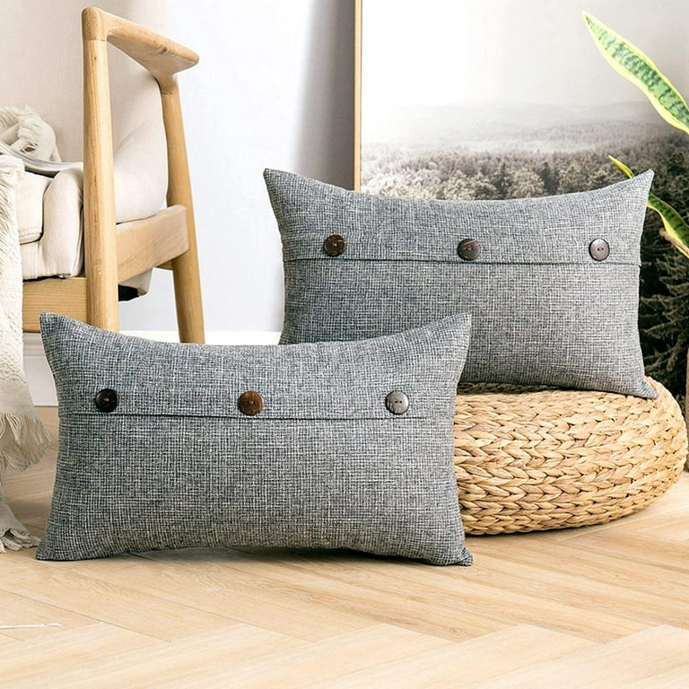 Farmhouse Pillow Covers 20x20 Set of 2 Modern Accent Decorative